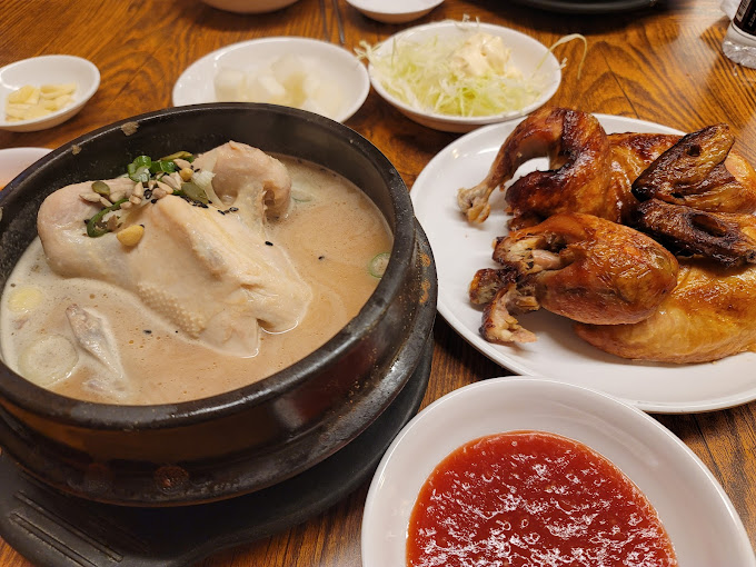 korean food korean chicken samgyetang