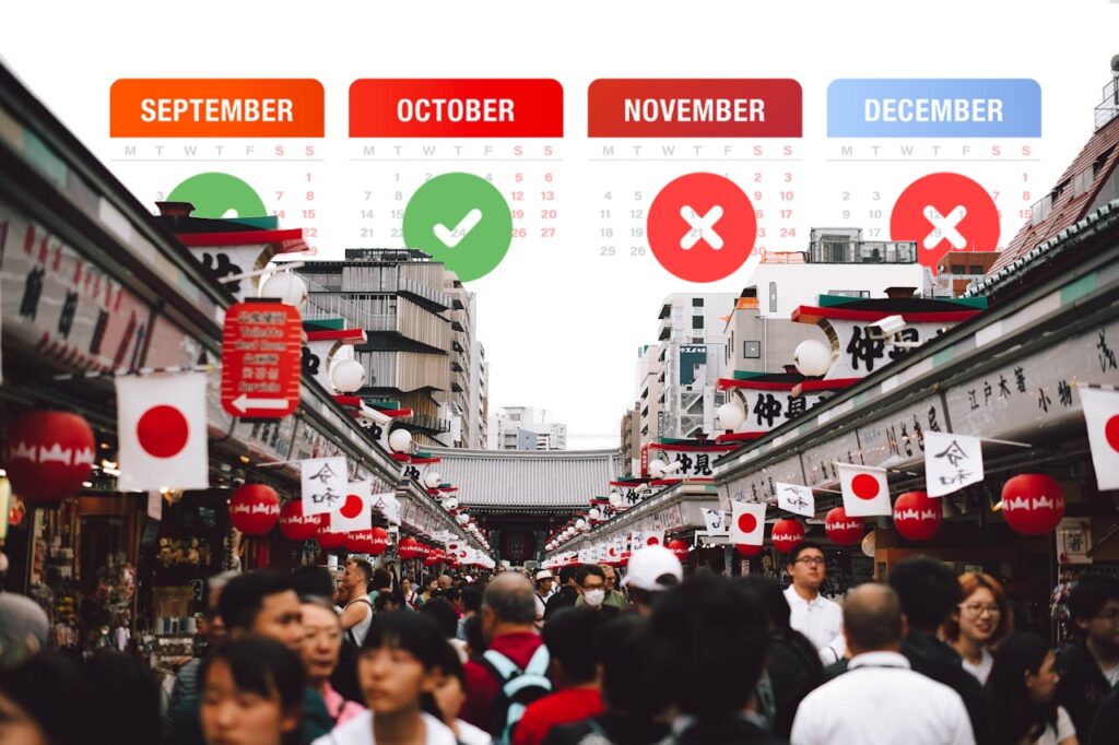 when is the best time to travel to Japan