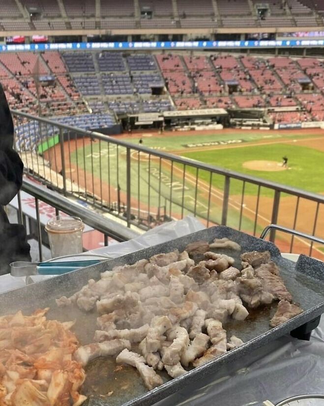 baseball barbecue korea
